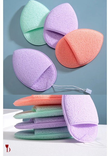 Doğal Peeling Etkisi Makyaj Temizleme Lifi Yüz Yıkama Süngeri Parmak Tutamaçlı [2 Adet] fiyatları