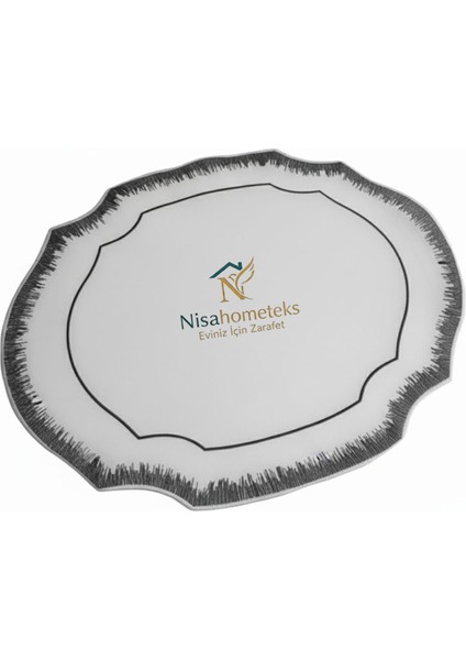 6 Adet Simli Nakışlı Keten Amerikan Servis - Keten Supla indirimleri