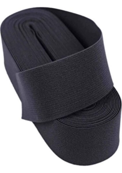 Siyah - 3cm Paça Lastik Geniş 10MT. (5324)