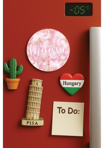 Kişiye Özel Isim Yazılı Dekoratif Buzdolabı Ofis Ev Magneti Magnet Büyük Jumbo Boy DIZAYN20