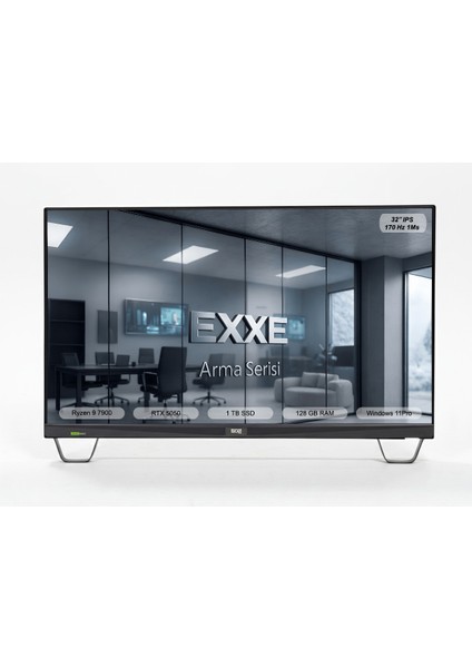 arma V3 32" | Amd Ryzen 9 7900 | Nvıdıa Geforce RTX5050| 1 Tb SSD |128 GB Ddr5 5600MHZ | Windows 11 Pro