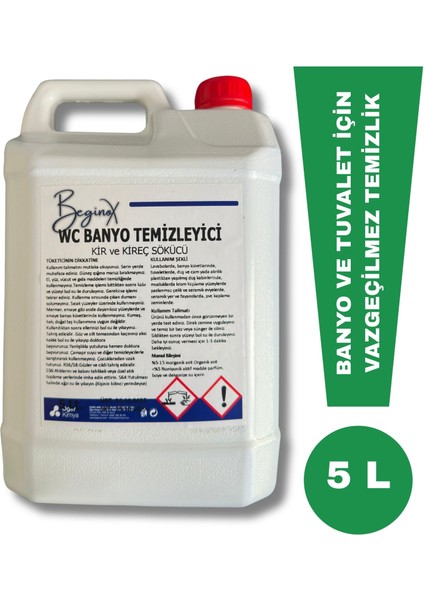 Tuvalet ve Banyo Temizleyici 5 Litre – Güçlü Hijyen, Derin Temizlik Etkisi (4’lü Avantaj Paket) fiyatları