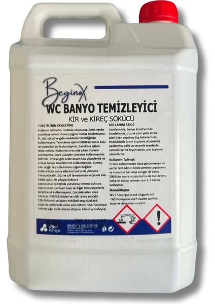 Tuvalet ve Banyo Temizleyici 5 Litre – Güçlü Hijyen, Derin Temizlik Etkisi (4’lü Avantaj Paket) modelleri