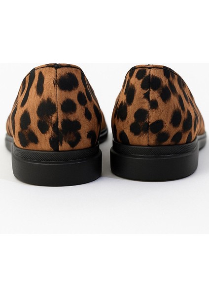 Leopar Hakiki Deri Düz Ortopedik Termo Kaymaz Taban Kız Çocuk Babet - Ayakkabı modelleri