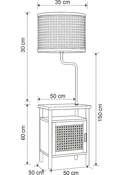 Riley Hazeran Dolaplı Lambader fırsatları