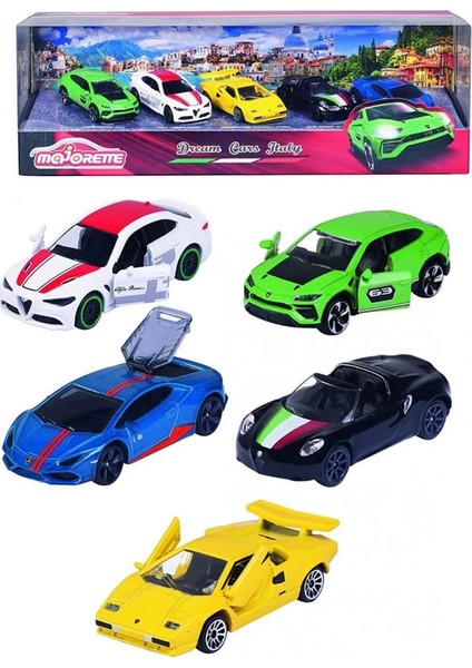 Bfs Majorette Dream Cars Italy 5'li Koleksiyon Paketi