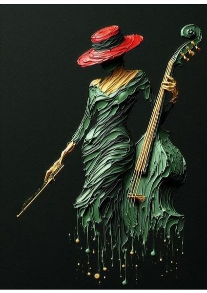 Melodinin Rengi - Modern Sanat Kanvas Tablosu