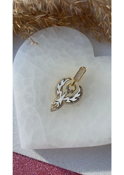 Beyaz Mineli Anka Kuşu Kolye Ucu Kanatlı Kolye Ucu Trend ve Zarif Kolye Ucu Sevgiliye Hediye 925 fiyatları