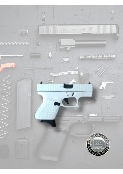 Glock 43 Mini Anahtarlık – 1:3 Ölçekli, %90 Işlevsel Mekanizma, Koleksiyonluk