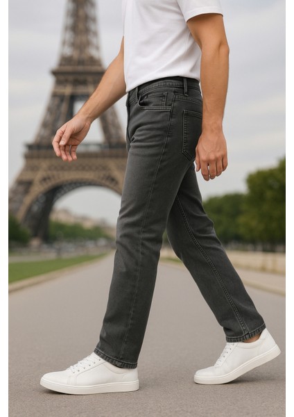 Cedy Denım Erkek Yüksel Bel Bol Kesim Boru Paça Kot Pantolon Reguler Fit Jean C336 fırsatları