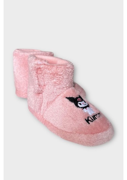 Çocuk Kuromi Nakış Detaylı Panduf Pudra modelleri