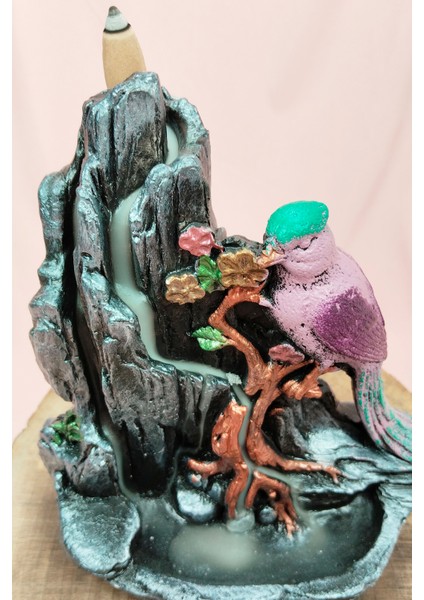 Buyuk Boy Kuş Figürlü Biblo Model Geri Akış Şelale Tütsülük 5 Adet Koni Hediye fiyatları