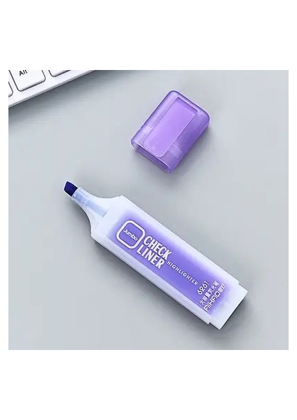 Maker Liquid Highlighters 6 Renk Kalem Büyük Kapasite Kawaii Kırtasiye Hediyeleri Notlar Alan Öğrenciler Için Boyama Ofis Malzemeleri Renk: Mor-1pc (Yurt Dışından)