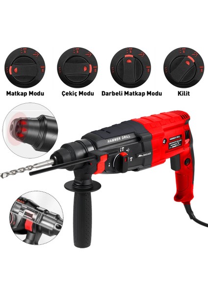 PH315 Yeni Kırıcı Delici Matkap Sds Plus Hilti 850W (Kırmızı) fiyatları