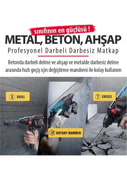 PH315 Yeni Kırıcı Delici Matkap Sds Plus Hilti 850W (Kırmızı) indirimleri