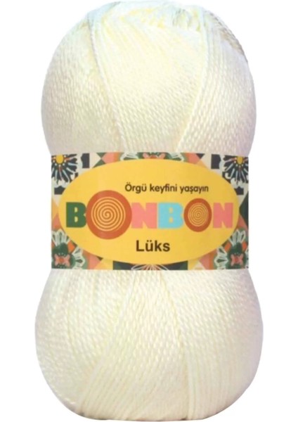 1 Adet Lüks Patik Ipi Yünü Ekru 98300