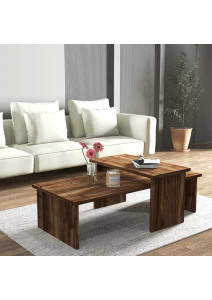 Vera 2'li Orta Sehpa , Servis Sehpası Sandık (Ceviz) fiyatları