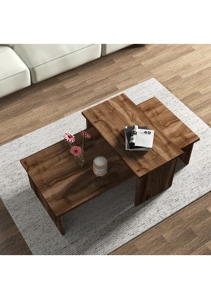 Vera 2'li Orta Sehpa , Servis Sehpası Sandık (Ceviz) modelleri