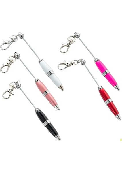 5pcs Boncuk Beyin Pen 1.0mm Kırtasiye Kalem Düzgün Yazma Kalem Metal Kalem Dıy Boncuklu Kalem Okulu Malzemeleri F19ECOLOR: Gül Altın Siyah ve (Yurt Dışından)