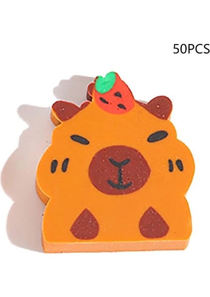 50PCS Hayvan Pencil Silgi Yaratıcı Sevimli Sevimli Capya Kauçuk Silgiler Kawaii Ofis Tedarikleri Öğrenci Kırtasiye Hediyeleri Renk: Stil 5 (Yurt Dışından)