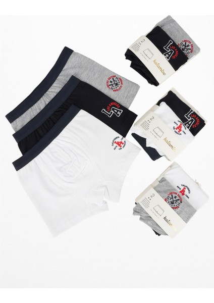 Erkek Çocuk Kabartma Desen Ikili Boxer Set K128321 Gri fırsatları