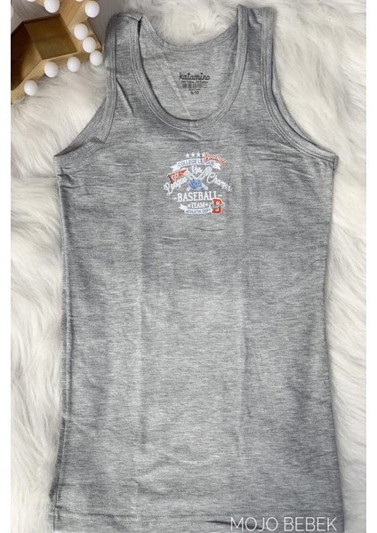 Erkek Çocuk Baseball Atlet Boxer Takım K128216 Gri