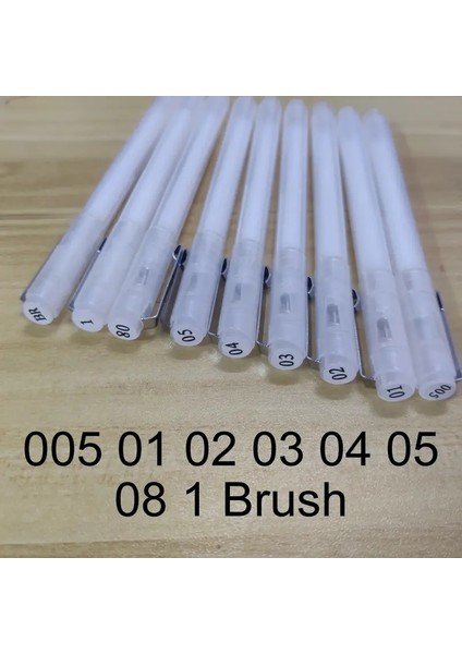 Çok Boyutlu Boş Doldurulabilir Fineliner Kalem Çizim Işaretçileri Çizim Fırçası Ince Nokta Anime Yazı Kalemi Sanat Malzemeleri Kırtasiye Renk: 9 Adet (Yurt Dışından)