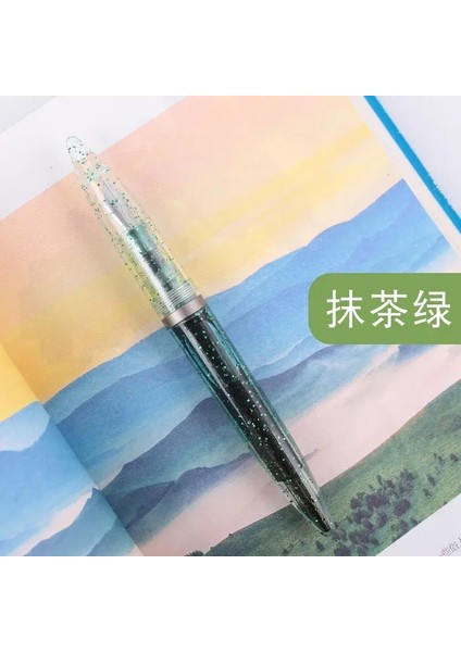 Şeffaf Açık Gözlü Çeşme Kalemi Ef/f Nıb Okul Yazma Ofis Malzemeleri Için Yüksek Kapasiteli Mürekkep Pens Kırtasiye Renk: Yıldızlık Yeşil/nıb Boyutu: Ef (Yurt Dışından)