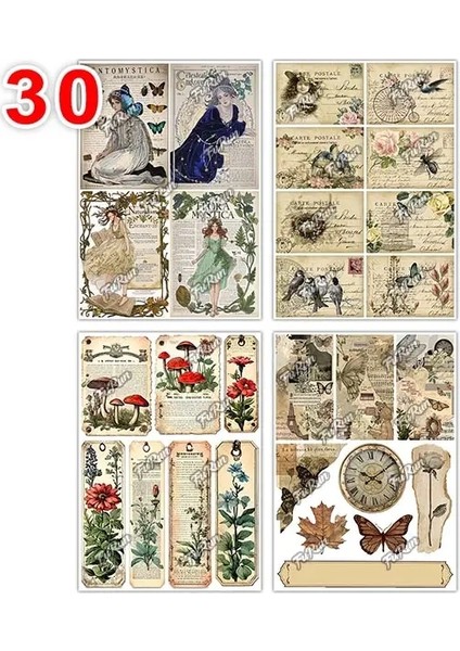 4 Yaprak Ağaç Yaprağı Çiçek Washi Çıkartmaları Kawaii Günlük Dekoratif Çıkartmalar Için Bitki Çıkartmaları Scrapbooking Dıy El Hesap Rolor: 30 (Yurt Dışından)