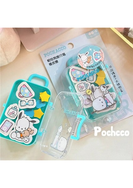 Kawaii Çizgi Film Silgisi Seti Sevimli Cinnamoroll Kuromi Melodi Kalem Silgisi Kırtasiye Öğrenci Okul Malzemeleri Çocuk Hediyeleri Renk: Pochacco (Yurt Dışından)