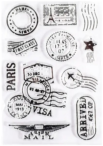 Butterfly Ayrılır Ay Dekorasyon Damgası Silikon Şeffaf Kauçuk Pullar Scrapbooking Için Kırtasiye Dıy Vintage Standart Conta Rengi: 5 (Yurt Dışından)