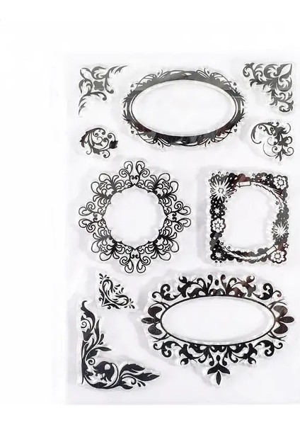 Butterfly Ayrılır Ay Dekorasyon Damgası Silikon Şeffaf Kauçuk Damgalar Scrapbooking Için Kırtasiye Dıy Vintage Standart Conta Renk: 2 (Yurt Dışından)