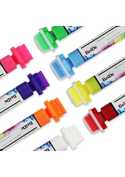 8pcs Sıvı Tebeşir Işaretçisi Kalem Silinebilir Tebeşir Graffiti Işaretleyici Pencere Taş Kumaş Ahşap Metal Sanat Boya ve Çizim Renk: Mavi (Yurt Dışından)