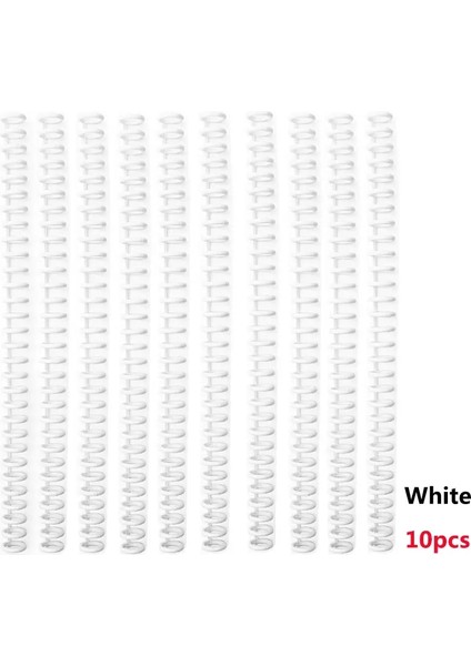 30 Delik Zımba A4 B5 A5 B6 A6 B7 A7 Gevşek Yaprak Defter Planlayıcı Kağıt El Itme Delikli Yumruk Okul Kırtasiye Malzemeleri Sarf Malzemesi: 10 Pcs Siyah Yüzük (Yurt Dışından)