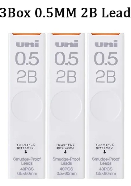 Japonya Uni Metal Mekanik Kalem 0.5mm Kurutog Ilerleme Yükseltme M5-1030 Lapıces Broypoy Kurulu Davacı Dahil Silim Sucul Splisleri Renk: 3pack 2b Kurşun (Yurt Dışından)