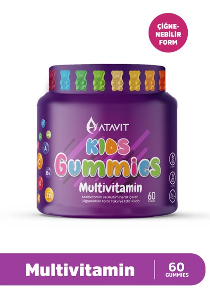 Gummies Multivitamin Kids 60 Çiğnenebilir Form