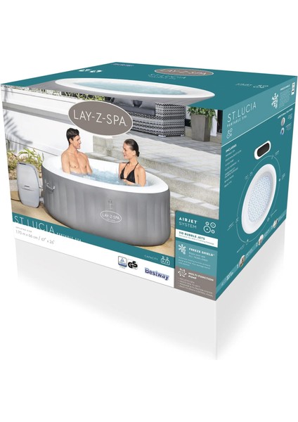 Lay Z Spa St. Lucia Airjet 60037 ( 170 cm x 66 cm )