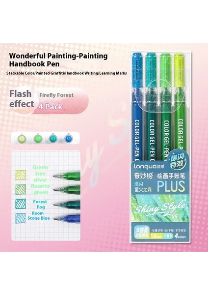 Jel Kalem Parıltısı Jel Kalem Seti Dilli Metalik Parıltılı Renkler Jel Kalemler Okul Malzemeleri Renkli Kalem Öğrencileri Vurgulayıcı Kalem Renklerini Işaretleyen: 4 Renk C (Yurt Dışından)