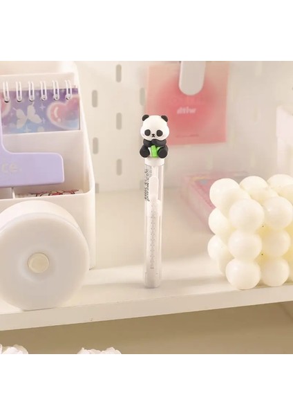 Sevimli Çizgi Film Panda Bambu Silgi Gerilebilir Ruj Kalem Silgisi Kawaii Eğlenceli Kız Kırtasiye Öğrencisi Okul Malzemelerine Geri Dön (Yurt Dışından)