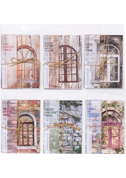 Jianwu Doğal Peyzaj Serisi Vintage Bitki Orman Duvar Kolaj Scrapbook Malzeme Kağıt Yaratıcı Diy Önem Dergi Kırtasiye Renk: 6 Set (Yurt Dışından)