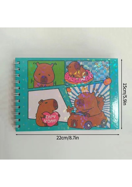 Capya Boyama Kitabı Hayvan Teması Graffiti Yetişkinler ve Gençler Için Doodle Kitap Kitabı Öğrenciler Kırtasiye Çocuk Hediyeleri Renk: S4 (Yurt Dışından)