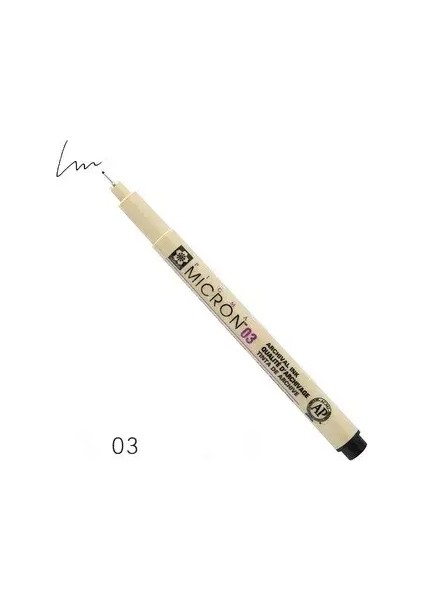 1 Pcs Sakura Liner Kalem Seti Su Geçirmez Siyah Fineliner Micron Kalem Tasarım Eskiz Çizim Markeri Sanatçı Işaretleri Okul Malzemeleri Renk: 03 (Yurt Dışından)