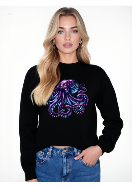 Ahtapot Unisex Sweatshirt fiyatları
