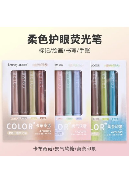 Yumuşak Pastel Göz Koruma Avantı-Kızlar Için Estetik Işaretler, Öğrenci Notu, Günlük Gerekir, Nazik Renkler (6 Pack) Renk: Tam Koleksiyon (Yurt Dışından)