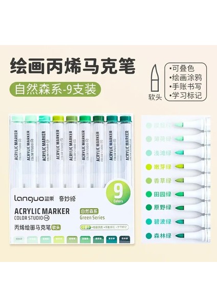 9 Renk Okul Kırtasiye Ofis Malzemeleri Öğrenci Çizim Graffit Sanat Malzemeleri Boyama Haç Kalemi Günlük Renkli Işaretler Renk: 4 (Yurt Dışından)
