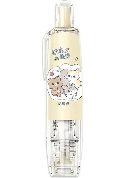 Karikatür Pres-On Dot Tutkal Kırtasiye Öğrenci Çalışma Sınavı Dot Glue Bantış Ofisi Defter Malzemeleri Kalem Tarzı Silinli Tutkal Bant Renk: Kayısı (Yurt Dışından)