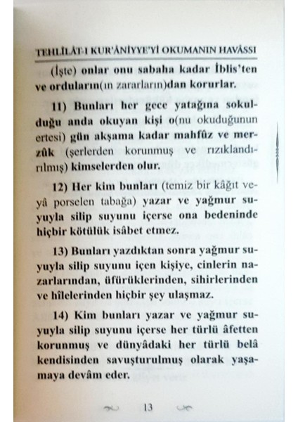 Kuranı Kerimde Geçen Otuz Yedi Tehlilat