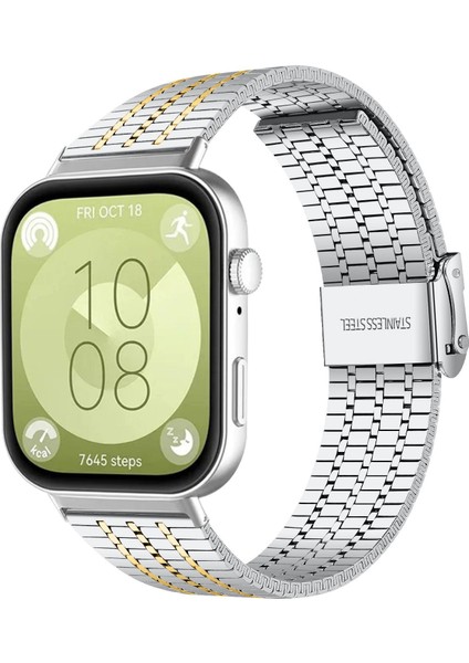 Huawei Watch Fit4 Pro / Fit4 / Fit3 Için Metal Kayış (Yurt Dışından)