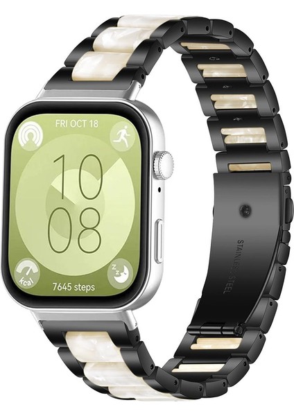 Huawei Watch Fit4 / Fit4 Pro / Fit3 Için Metal Reçine Kayış (Yurt Dışından)