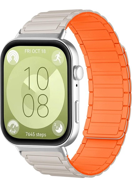 Huawei Watch Fit4 / Fit4 Pro / Fit3 Için Silikon Saat Kayışı (Yurt Dışından)